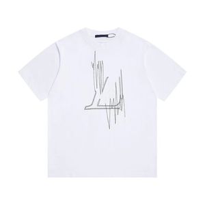 23NEW MENS T-shirtdesigner Skjorta Mens Tees Luxury Cotton Fashion Letter Printing Par Short Sleeve S-5XL
