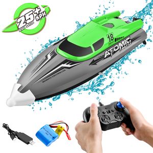 ElectricRc Tekneler Çocuklar Büyük 2.4g Yüksek Hızlı Radyo Uzaktan Kumanda Rekabet Kürek Kürek Teknesi Şarj Elektrikli Su RC Speedboat Boy Oyuncak Hediyesi 230303