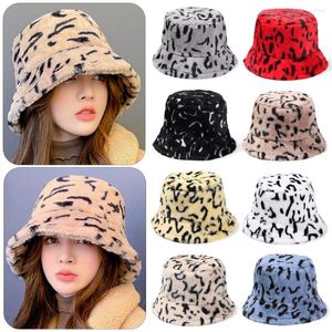 Berretti Donna Ragazze Cappello da pescatore in pelliccia sintetica Cappello da pescatore morbido e caldo Panama Sun Protezione solare per esterni Accessori casual invernali