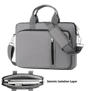 Laptop Bags BGreen Computer Laptop Notebook Briefcase Single Shoulder Bag Satchel Tablet PC eBook Protection Bag Sleeve for Macbook iPad 230303