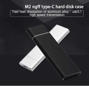 M. 2 NGFF to USB3.1 SSD solid aluminum alloy mobile hard disk case type-C