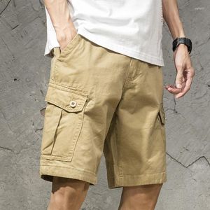 Mężczyzny mody streetwearu dla mężczyzn Silne kolory Khaki Business Casual Running Outdoor Jogger Vintage Pants Button