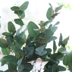 装飾的な花人工ベリー緑のユーカリ枝の偽の果物の葉の葉のための葉の結婚式の花のアレンジメント装飾