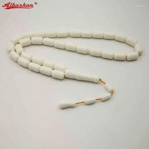 Strand Beaded Strands Man's Tasbih High Imitation Ivory Resin Prayer Beads Gift For Father Good Quality Misbaha White BraceletsBeaded Lars22
