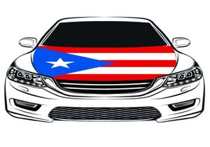Het Commonwealth of Puerto Rico National Flag Car Hood Cover 33x5ft 100polyesterEngine Elastische stoffen kunnen worden gewassen auto Bonne9382992