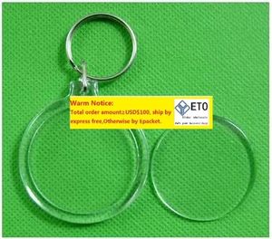 DIY Acrylic Blank Photo Keychains Shaped Clear Key Chains Insert Photo Plastic Keyrings Photo Frame