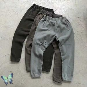 Men's Pants Oversize Solid Fleece Trousers Season 6 Pants Zipper Pocket Sweatpants T230303