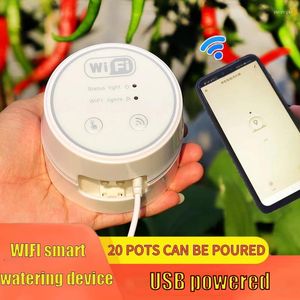 Vattenutrustning WiFi Automatisk enhet Mobiltelefonstyrning Intelligent Garden Plant Drip Irrigation Tool Water Pump Timer System Kit