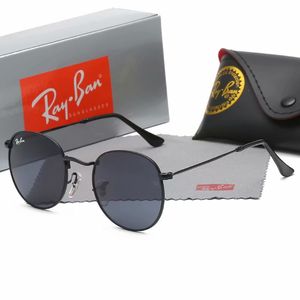 Men Classic Brand Retro Ray Bans Women Sunglasses Luxury Designer Eyewear Band Bans Eyeglasses Metal Frame Designers Adumbral Sun Glasses Woman with Box Caes 3447 14