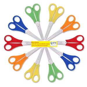 500st PHOSHE PHOOLY PLASTICHARS CUTTER Kids Safety Scissors Diy Scale Ruler Scissor Child Stationery Office Student Sshears