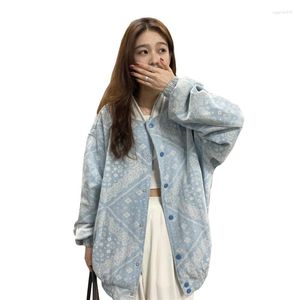 Women's Jackets Male Women Couples Spring Top Elegant Loose Sports Coat 2023 Autumn Fashion Female Clothing Slim Printed Jacket OK1079