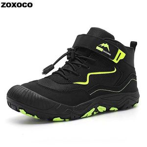 Atletik Açık Sonbahar Yürüyüş Ayakkabıları Çocuklar Açık Sabah Sabahlar Erkek Kızlar Ayakkabı Trekking Ayakkabıları Çocuk Kış Yürüyüş Botları Nefes Alabilir Anti-Slip Shoe R230302