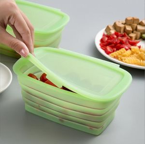 Large Silicone Food Storage Container with Lid BPA Free Airtight Microwave Dishwasher and Freezer Safe