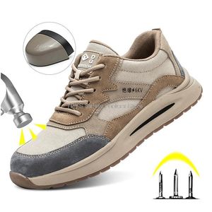 Boots Insulation6kv Safety Shoes Men Anti Smash Anti Stab Steel Toe Work Wear Resistant Breathable Sneaker Man 230303