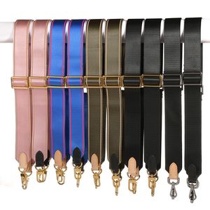 Väskdelar Tillbehör Lyxig ersättning Bagband Justerbar duk Rem läder Kohude Damer Webbing Wide Strap Bag Rem för Crossbody 230302