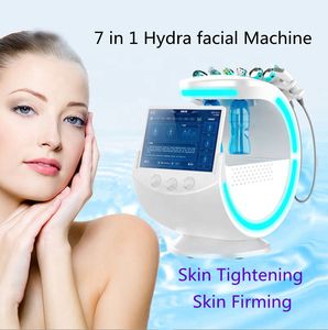 Professional Smart Ice Blue Microdermabrasion Ultrasound 7 in 1 Magic Mirror Skin Analysis Facial Dermabrasion Machine