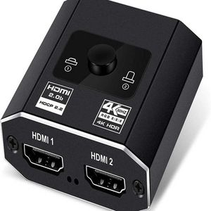 HDMI dubbelriktad switch två i en ut HD -omvandlare stöder alla 4K60