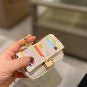 Cute Mini Bags Coin Purse Girls Women Wallets Luxurys Designer Fashion Canvas Cross Body Bag Patchwork Color Hasp Small Chain Hand219J