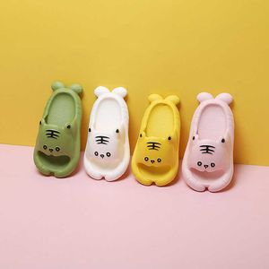 Slipper Kids Girls Boys Slippers Детские домашние обувь мягкие летние мультфильм тигр детские туфли в помещении для спальни тапочки для детей для детей T230302