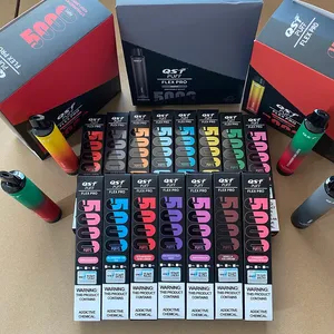 Hot selling newest Puff flex pro 5000 Puffs rechargeable Disposable Vape Pen cigarette Vape Device 15 flavors 550mah Battery 12ml Cartridge Starter Kit