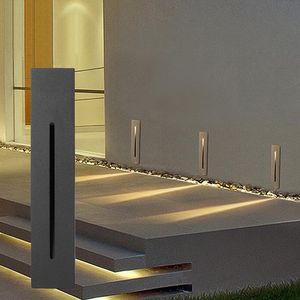 Açık duvar lambaları 3W gömme LED merdiven ışığı kapalı açık köşe ışıkları adım adım merdiven dekor lambası Crestech