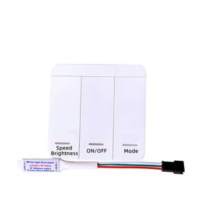 DC5-24V LED PAINEL Painel Refluxo Pixel RF Controller para WS2811 White/Warm White Groning Water Flowing Race Strip Light