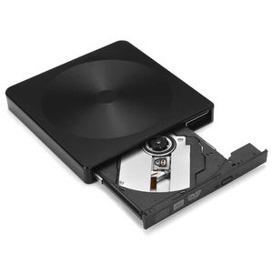 ポータブルUSB 3.0 DVD-ROMコンピューター光学ドライブPC外部スリムCD DISKリーダープレーヤーデスクトップラップトップ