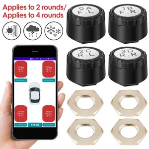 Drahtloses Bluetooth-Reifendruckkontrollsystem Motorrad TPMS Autoreifendrucksensoren APP Reifendruck-Alarmsensor