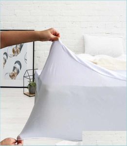Mattress Pad Mattress Pad Protector Waterproof Cotton Terry Surface Breathable Er Noiseless Drop Delivery 2022 Home Garden Textile3648692