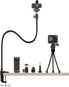 Montaggio della telecamera per webcam da 27 pollici con supporto per bonus per bonus per bonus supporti per la scrivania flessibile migliorato morsetto a crolle d'impugnatura STA7067283