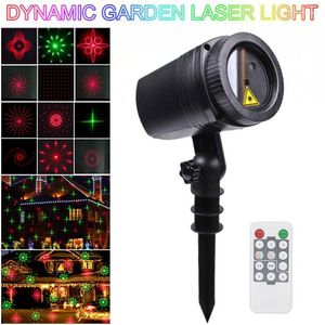 WL-502B 12 Patterns Waterproof LED Outdoor Dynamic Lawn Lamp Projector Laser Light With RF Remote Control For Holiday Party