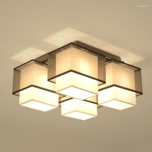 Ceiling Lights Chinese-style Lamps Living Room Home Modern Chinese Style Simple Rectangular Creative Personality Bedroom LED Lamp