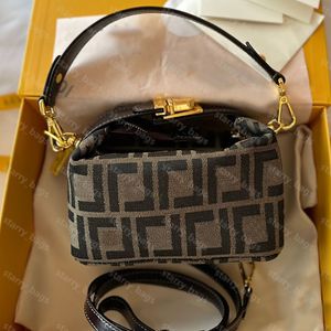 Fashion Designer Bag Women Luxury Handbag Full Letter Shoulder Bags Crossbody F Lunch Box Bag Gold Metal Hardware Handbags Purse Totes