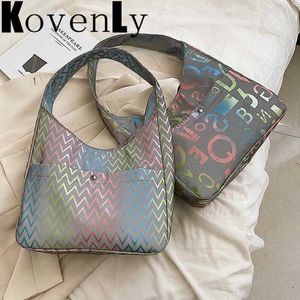 Casual Shoulder Bag For Women Fashion Totes Bright Color Shopper Shoulder Packs 2022 New Design Women Shopping Tote Bag 230303