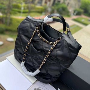 8A Fashion Bags tote bag Classic Luxury Chain Ladies Brown Leather Handbag Artwork Metallic designer shoulder bag with box Plaid Flower