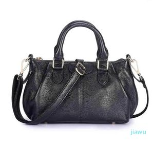 Designer-könsväskor Ms Elegant Bag Women för Office Shoulder Luxury Cowhide Leather Tote Crossbody Black Casual 2023