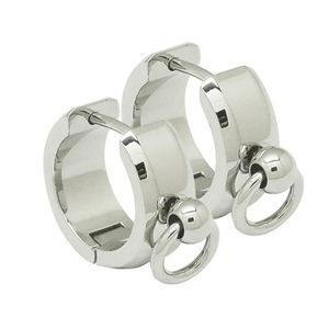 Hoop örhängen huggie rostfritt stål mode gångjärn piercing ring män kvinnor örhänge unisex hoops cirkel o-ringshoop