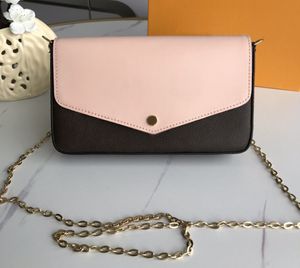 Projektanci mody Kobiety torebki torby na ramię luksurys Lady Crossbody Wzgórza Klasyczne kwiaty skórzane mesegence podwójne zip pochette torebki M61276-2