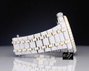 2023 New Moissanite Diamond watch luxury popular quality diamond Men's watch Gold Pelted Hip Hop Iced Out WatchMAZ4