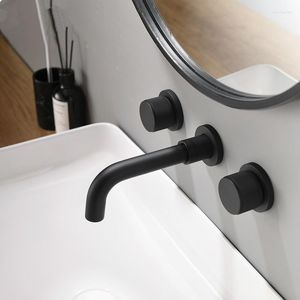 Bathroom Sink Faucets Top Quality Luxury Faucet Brass Wall Mounted Cold Water Basin Mixer Tap Design Handle Copper Bath