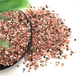 Figurine decorative Goccia 50g 3-5mm Naturale Rodocrosite Quarzo Cristallo Ghiaia Bulk Chip Pietre Guarigione Reiki E Cristalli