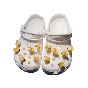 Shoe Parts Accessories Unique Charm Cool 3D Food Shoes Decoration Resin Fried Chicken Popcorn Hamburger Chips Ice Cream Diy For clog