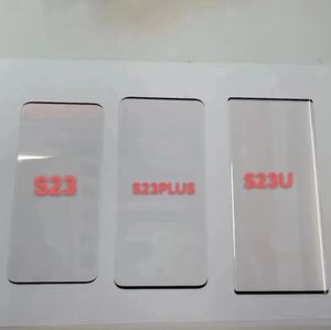 3D gebogene Kantenkleber Temperierte Glasschriftenschutzschützer für Samsung Galaxy S23 plus S22 Ultra S21 S8 S9 S10 S20 Plus Note 8 9 10 Note20