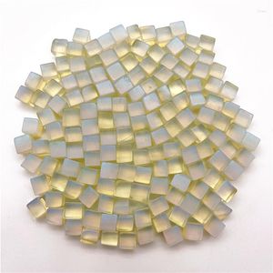 Estatuetas decorativas gota 50g de cubo pequeno de cubo de cubo opala de cálculos de cálculos de quartzo cascalho minerais amostra