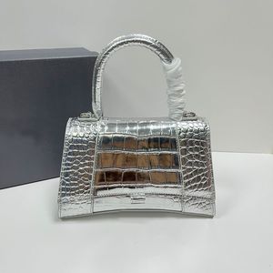 Alligator-Sanduhr-Tasche, Hobos-Kupplung, Geldbörse, Designer-Umhängehandtaschen, Halbmond-Umhängetaschen, Damen-Geldbörse, Leder mit Krokodilprägung, schlichter, abnehmbarer Riemen