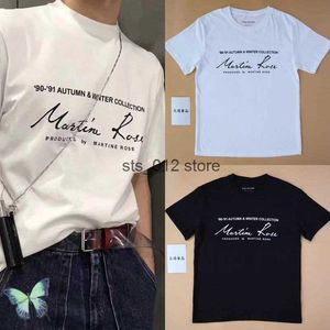 Camisetas masculinas letra martine rose camise