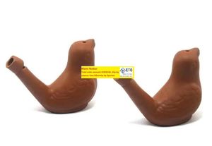 150pcs lovely Redware Ceramic Clay Bird Whistle Cardinal Vintage Style Whistles Water Warbler Novelty children Toy Child