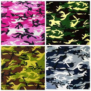 Scarves Cotton Camouflage Square Hip Hop Headwear/Hair Printed Bandanas Foulard Neckerchief Scarf For Women/Men/Boys/Girls