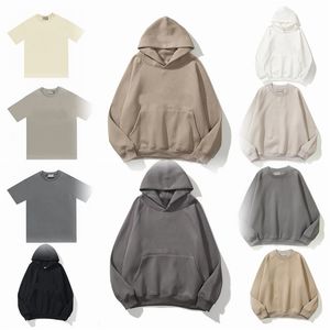 Designer mens t shirts hoodies men's women's letter print zipper design section long sleeve round neck loose sweater white gray cotton streetwear clothing