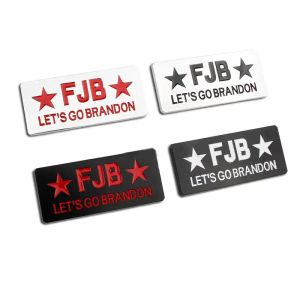 Decorazione per feste 9x4cm LET'S GO BRANDON Adesivo per auto per camion auto 3D Badge Emblem Decal Accessori per auto